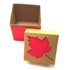 3D - Autumn Maple Leaf Box