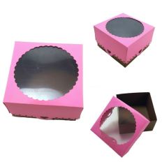 3D - Decorative Heart Edges Box with Scalloped Window