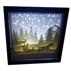 3D - Shadow Box Panel - 'Twas a Night