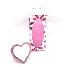 3D - Single Chocolate Bar with Heart Belly Band