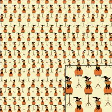 Digital Pattern Paper - Witch Dress