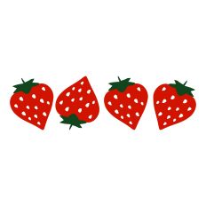Four Strawberries