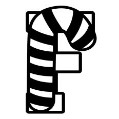 Christmas F Letter