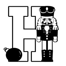 Christmas H Letter