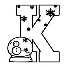 Christmas K Letter