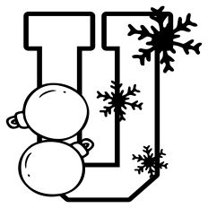 Christmas U Letter
