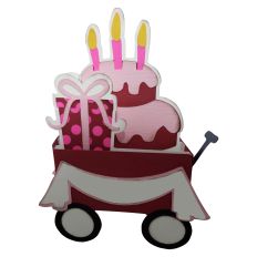 Card -  Wagon Birthday Pop Up