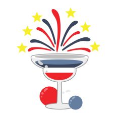 Red White & Blue Martini