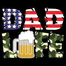 Dad Life Flag & Camo