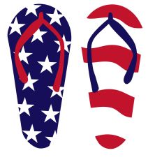 Flag Sandals