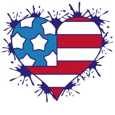 Splat Flag Heart
