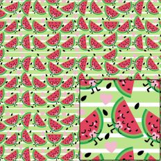 Digital Patter Paper - Watermelon Love