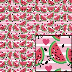 Digital Patter Paper - Watermelon Love Pink