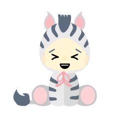 Baby in Zebra Costume