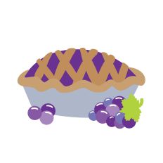 Grape Pie with Grape on the side