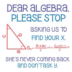 Dear Algebra