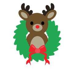 Reindeer Wreath