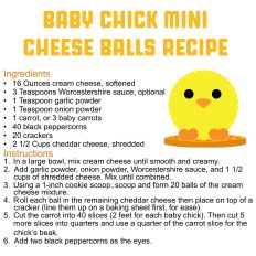 Baby Chick Mini Cheese Balls Recipe