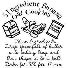 3 Ingredient Banana Oat Cookies Recipe