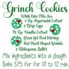 Grinch Cookies Recipe