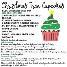 Christmas Tree Cupcake Recipe