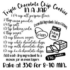 Triple Chocolate Chip Cookies Recipe