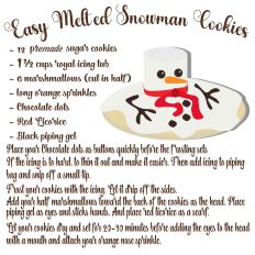 Easy Melted Snowman Cookies Recipe