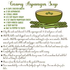 Creamy Asparagus Soup Recipe