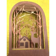 3D - Shadow Box Forest Card
