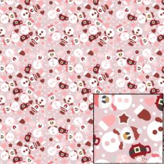 Digital Pattern Paper - Snowman Cocoa