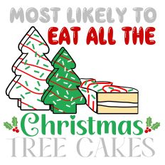 Most Likely to Eat All The Christmas Tree Cakes