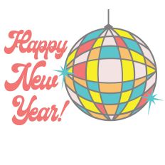 Happy New Year - Disco Ball