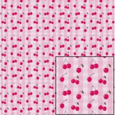 Digital Pattern Paper - Plaid Cherries