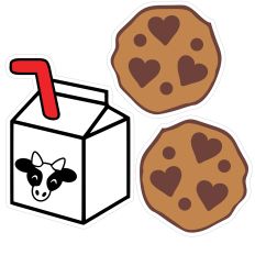 Milk Box and 2 Cookies