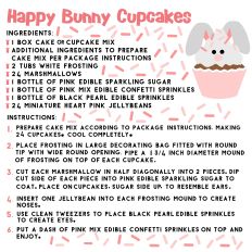 Happy Bunny Cupcakes Recipe