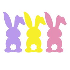 Three Easter Bunnies