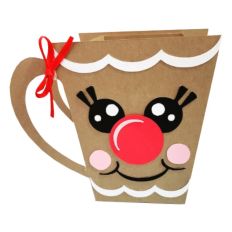 3D - Christmas Mug Box - Gingerbread