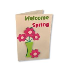 Welcome Spring Floral Card