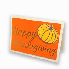 Happy Thanksgiving Pumpkin Card