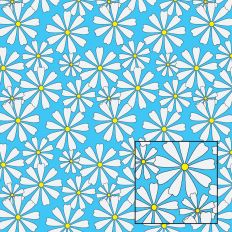 Mod Hippy Daisy Pattern
