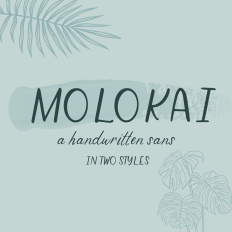 Molokai Sans Font - Regular and Italic