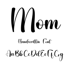 Mom handwritten Font