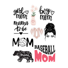 Mom Sticker Bundle | Sticker Bundle – Printable & Cut File for DIY Crafts