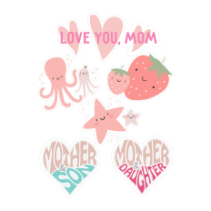 Mother's Day Sticker Bundle | Cute DIY Mom Sticker Designs