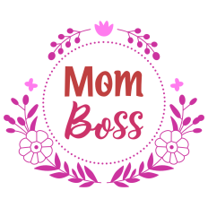 Mom Boss Floral Banner