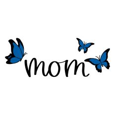 Mom with Butterflies