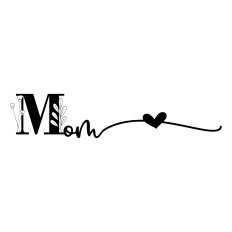 Botanical Split Font Mom – Stylish Mother’s Day SVG