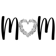 Floral Mom – Mother’s Day SVG Silhouette Cutting Design