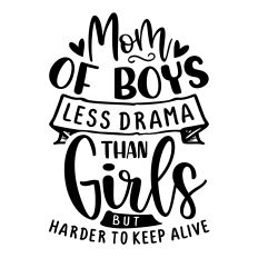 Mom of Boys Funny Mom SVG Quote
