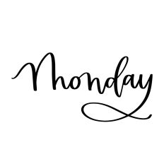 Monday - Calendar Label